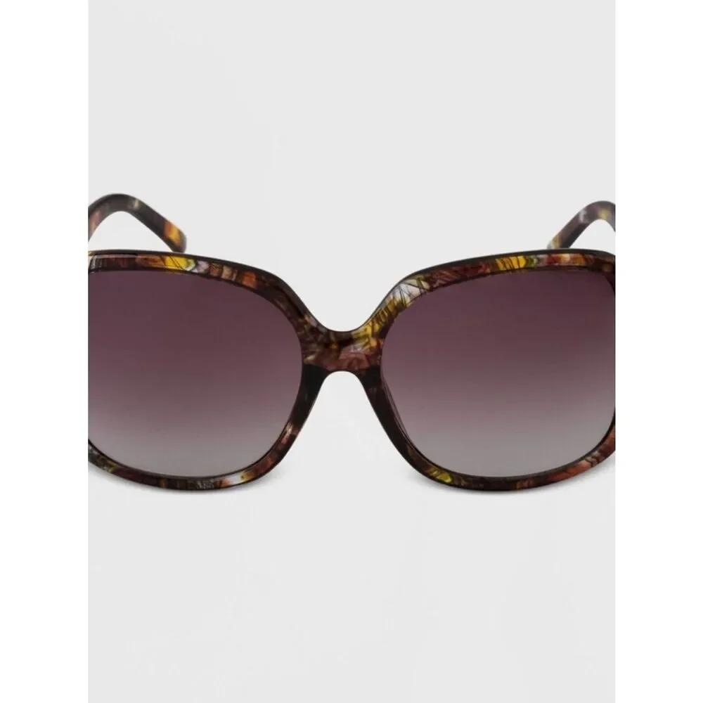 a new day Oversized Tortoiseshell Sunglasses with Gradient Brown Lenses